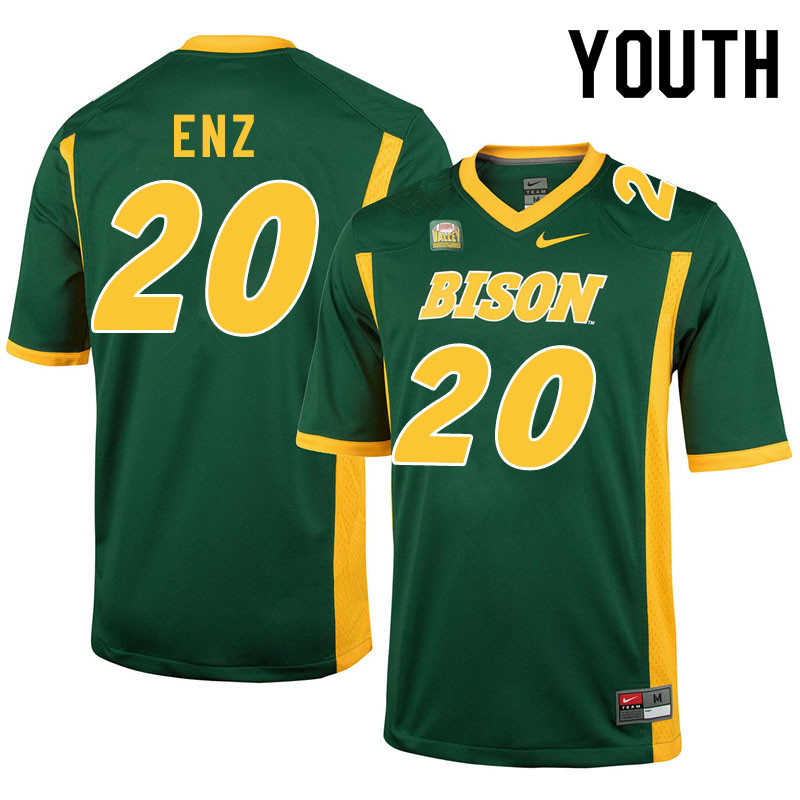 Youth #20 Jackson Enz North Dakota State Bison College Football Jerseys Sale-Green